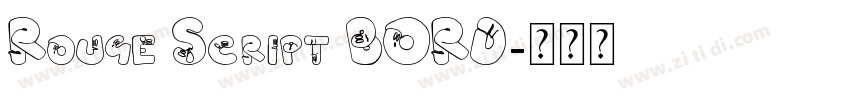 Rouge Script BORD字体转换